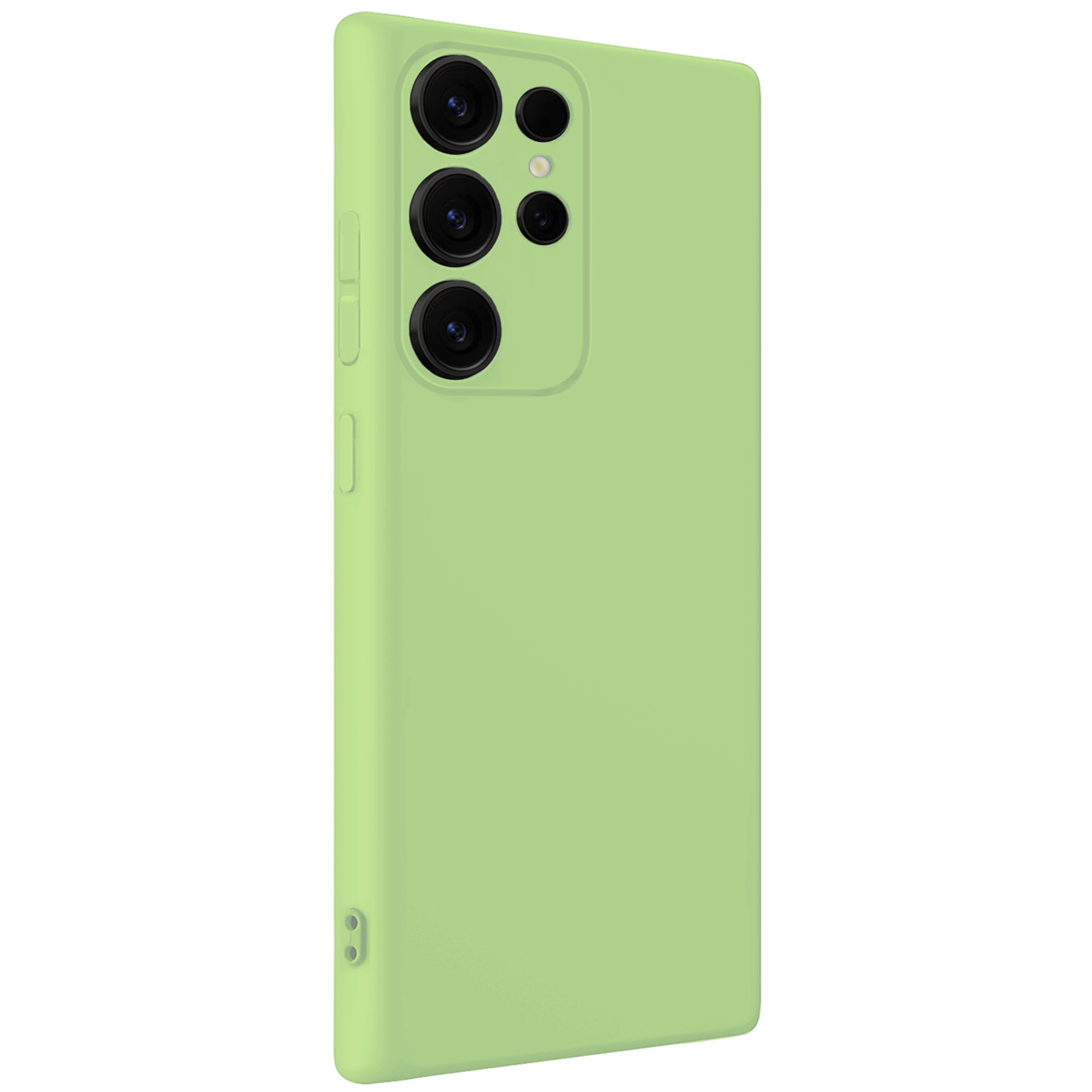 BASEY. BASEY. Samsung Galaxy S25 Ultra Hoesje Siliconen Met Screenprotector - Groen