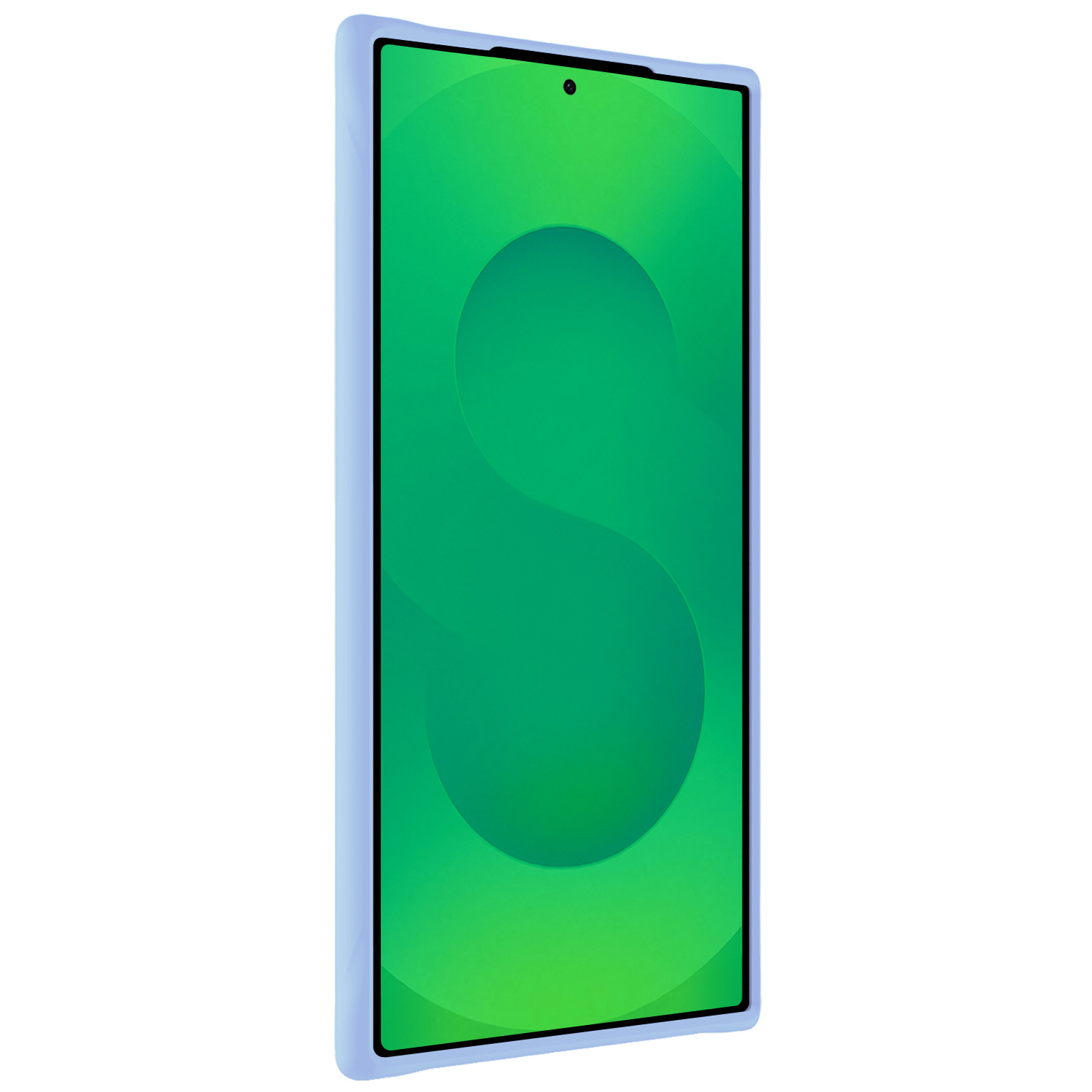 BASEY. BASEY. Samsung Galaxy S25 Ultra Hoesje Siliconen Met 2x Screenprotector - Lichtblauw