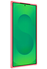 BASEY. BASEY. Samsung Galaxy S25 Ultra Hoesje Siliconen Met 2x Screenprotector - Lichtroze