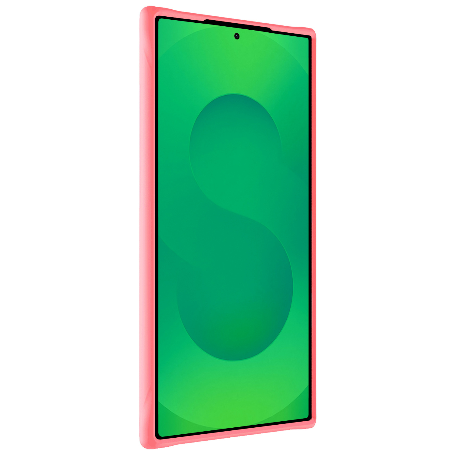 BASEY. BASEY. Samsung Galaxy S25 Ultra Hoesje Siliconen Met 2x Screenprotector - Lichtroze