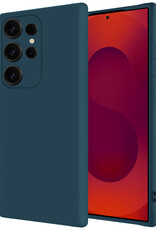 NoXx NoXx Samsung Galaxy S25 Ultra Hoesje Siliconen - Donkerblauw