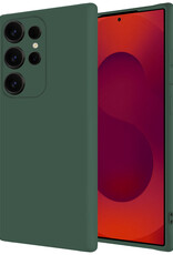 NoXx NoXx Samsung Galaxy S25 Ultra Hoesje Siliconen - Donkergroen