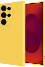 NoXx NoXx Samsung Galaxy S25 Ultra Hoesje Siliconen - Geel