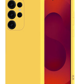 NoXx NoXx Samsung Galaxy S25 Ultra Hoesje Siliconen - Geel