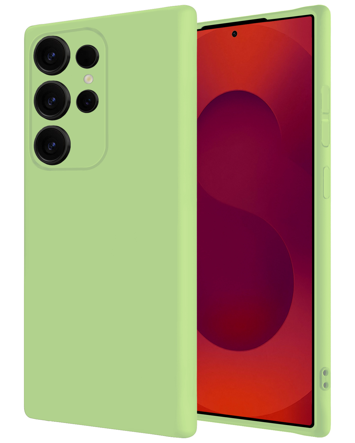 NoXx NoXx Samsung Galaxy S25 Ultra Hoesje Siliconen - Groen