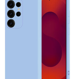 NoXx NoXx Samsung Galaxy S25 Ultra Hoesje Siliconen - Lichtblauw