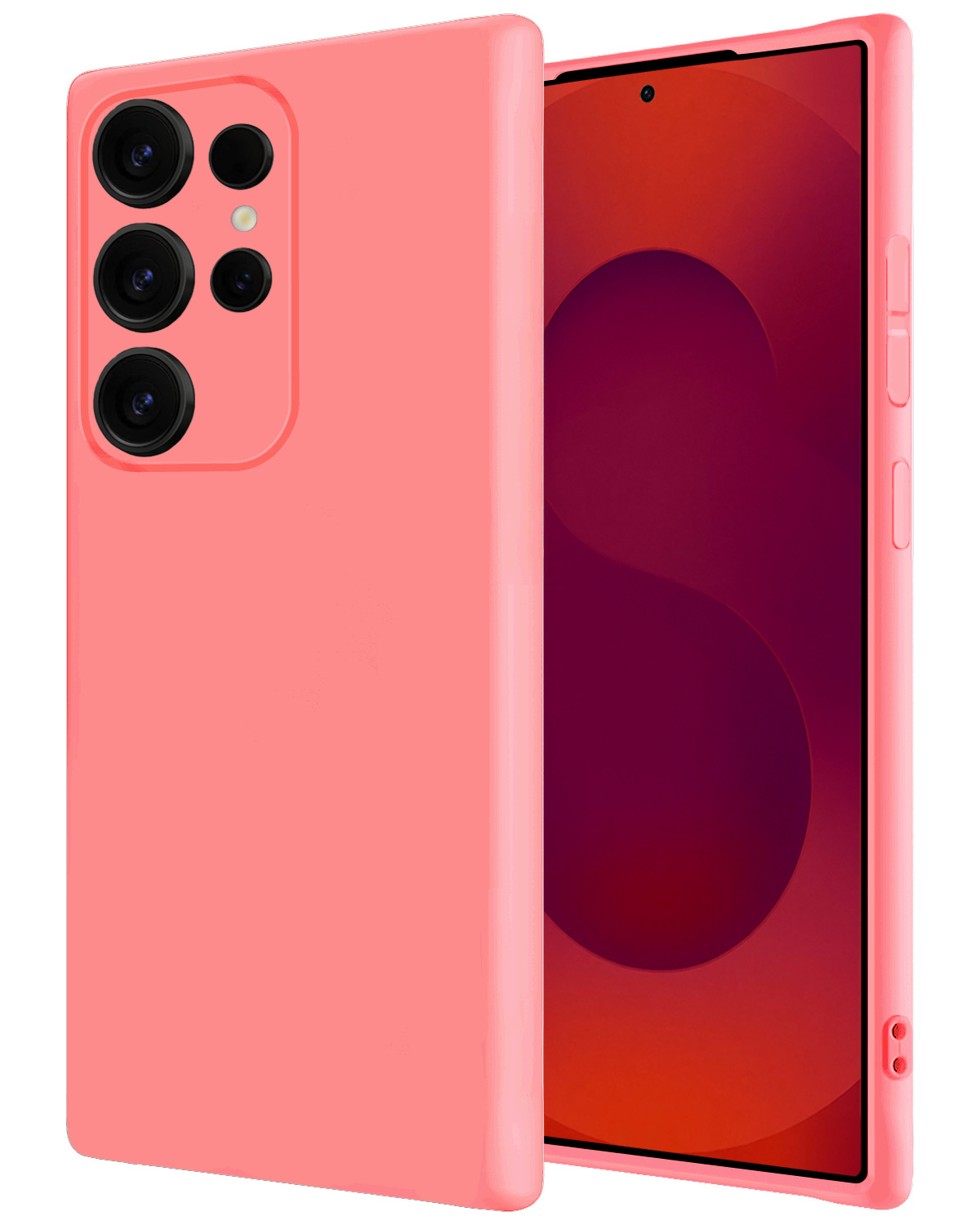 NoXx NoXx Samsung Galaxy S25 Ultra Hoesje Siliconen - Lichtroze