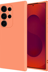 NoXx NoXx Samsung Galaxy S25 Ultra Hoesje Siliconen - Perzik