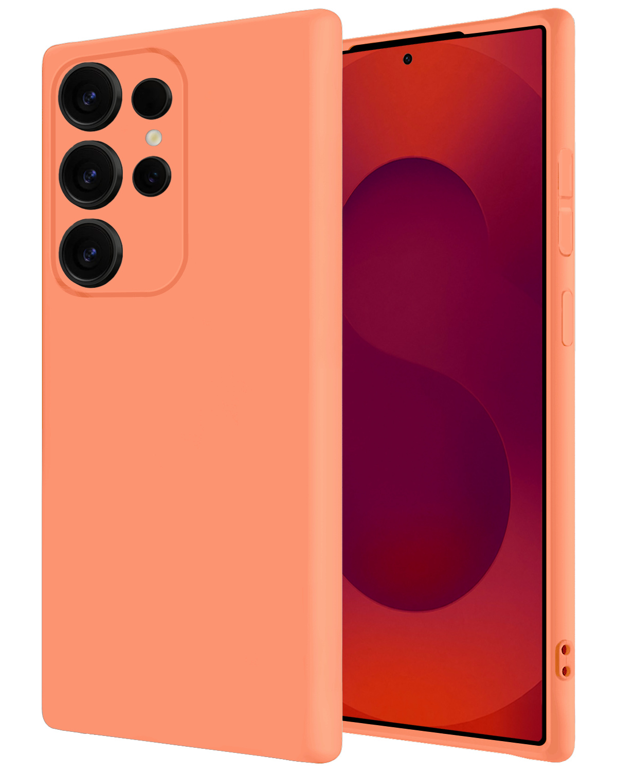 NoXx NoXx Samsung Galaxy S25 Ultra Hoesje Siliconen - Perzik