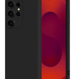 NoXx NoXx Samsung Galaxy S25 Ultra Hoesje Siliconen - Zwart