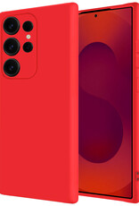 NoXx NoXx Samsung Galaxy S25 Ultra Hoesje Siliconen - Rood - 2 PACK