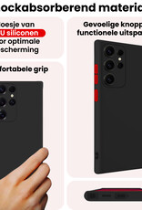 NoXx NoXx Samsung Galaxy S25 Ultra Hoesje Siliconen - Zwart - 2 PACK
