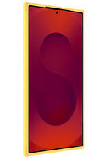 NoXx NoXx Samsung Galaxy S25 Ultra Hoesje Siliconen Met Screenprotector - Geel