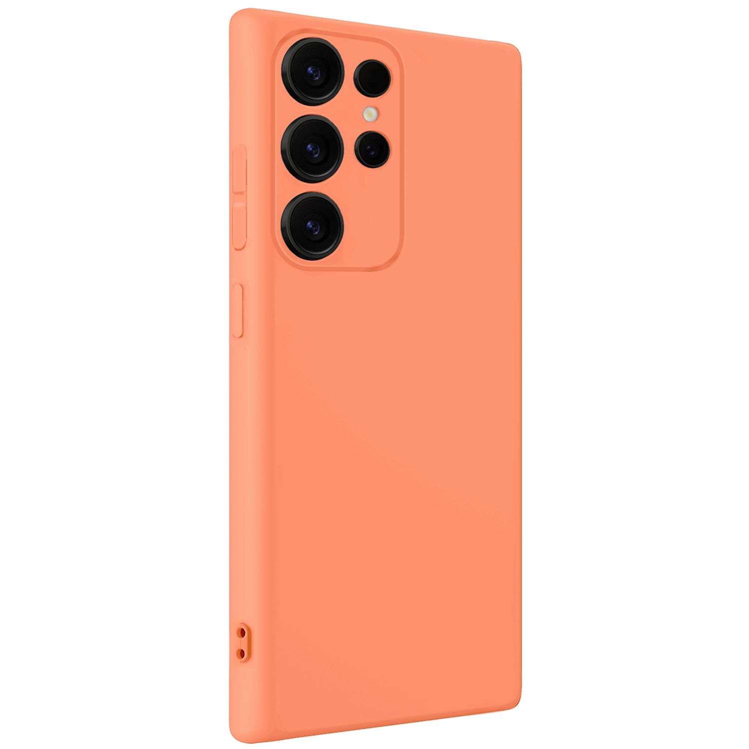 NoXx NoXx Samsung Galaxy S25 Ultra Hoesje Siliconen Met Screenprotector - Perzik