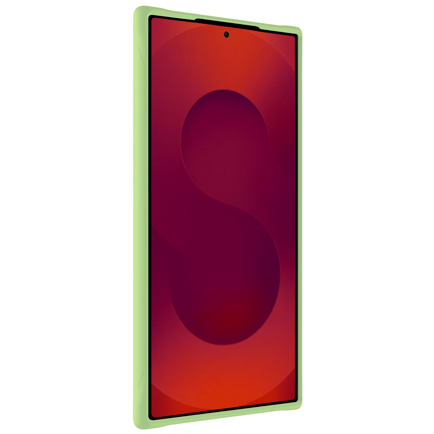 NoXx NoXx Samsung Galaxy S25 Ultra Hoesje Siliconen Met 2x Screenprotector - Groen