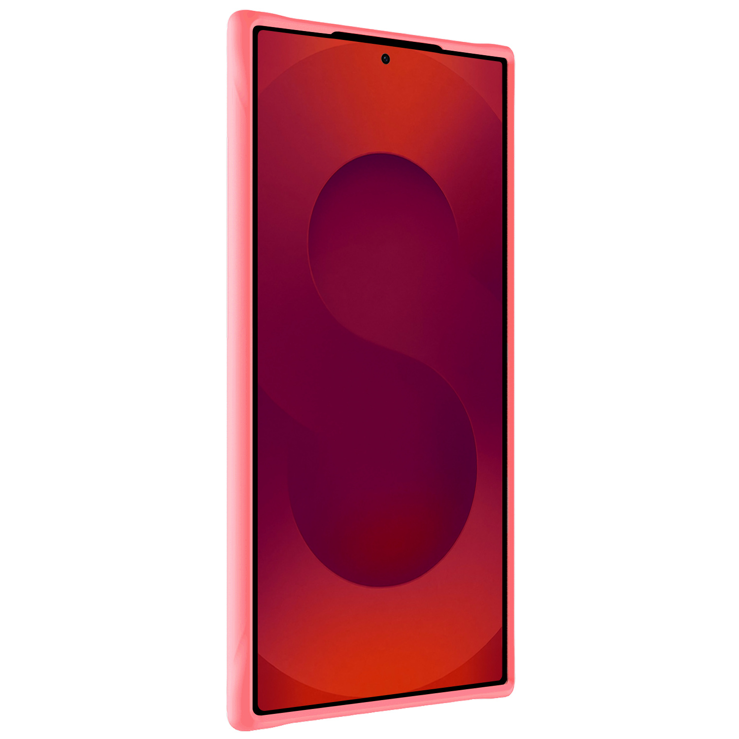 NoXx NoXx Samsung Galaxy S25 Ultra Hoesje Siliconen Met 2x Screenprotector - Lichtroze