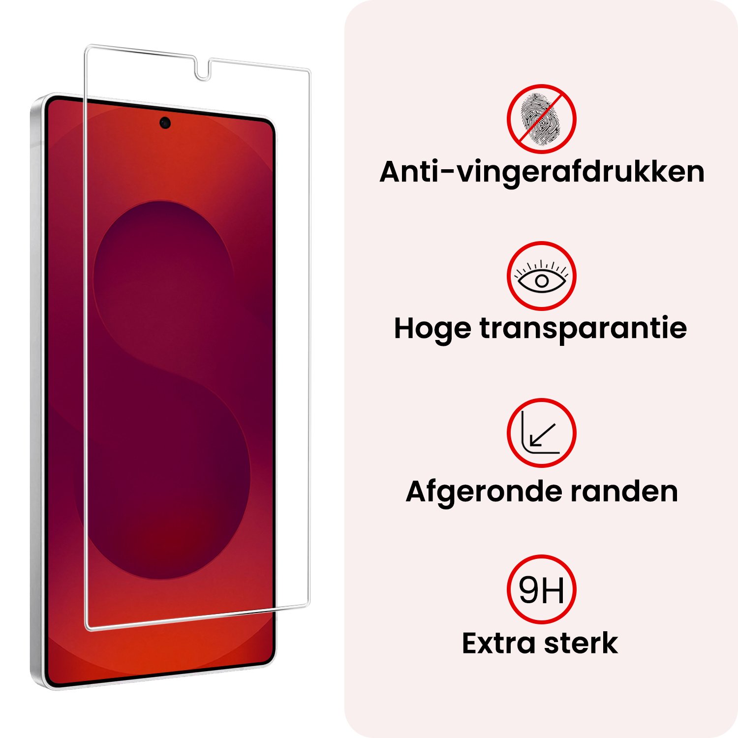 NoXx NoXx Samsung Galaxy S25 Ultra Hoesje Siliconen Met 2x Screenprotector - Perzik