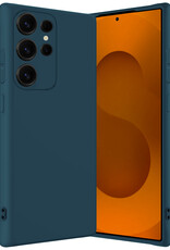 Nomfy Nomfy Samsung Galaxy S25 Ultra Hoesje Siliconen - Donkerblauw