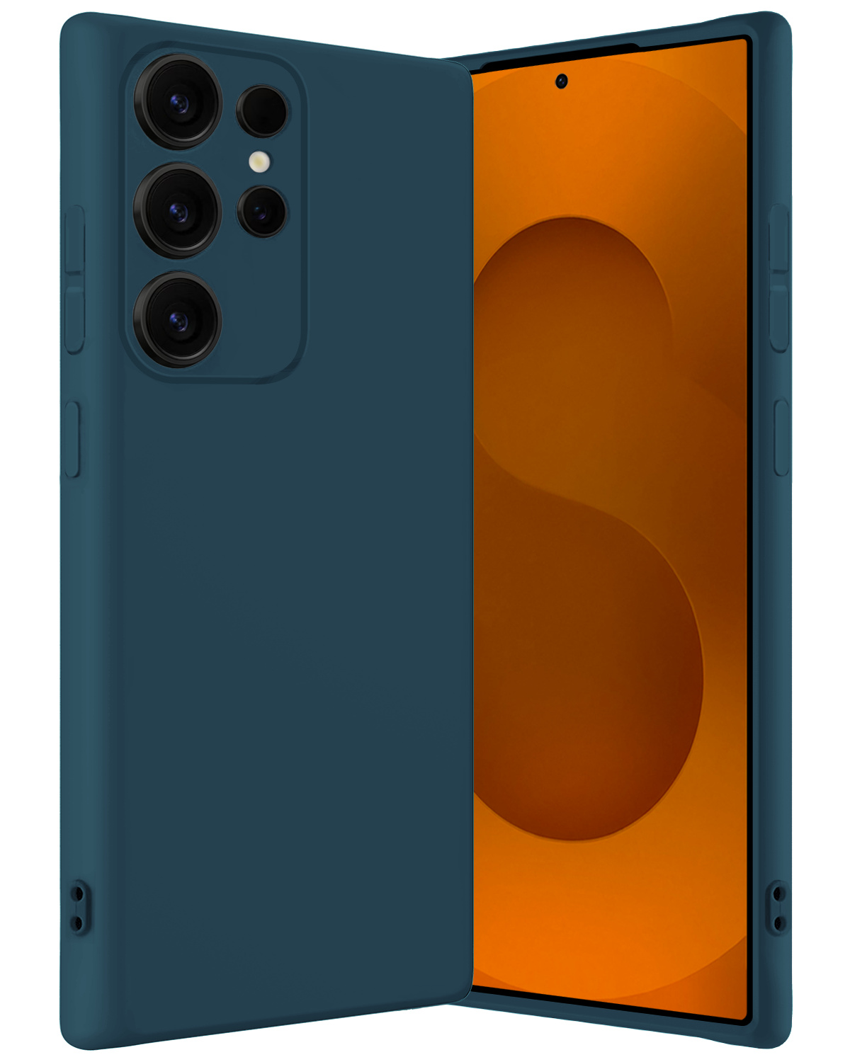 Nomfy Nomfy Samsung Galaxy S25 Ultra Hoesje Siliconen - Donkerblauw