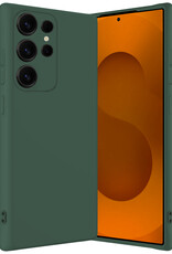 Nomfy Nomfy Samsung Galaxy S25 Ultra Hoesje Siliconen - Donkergroen