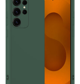 Nomfy Nomfy Samsung Galaxy S25 Ultra Hoesje Siliconen - Donkergroen