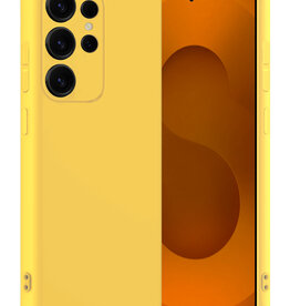 Nomfy Nomfy Samsung Galaxy S25 Ultra Hoesje Siliconen - Geel