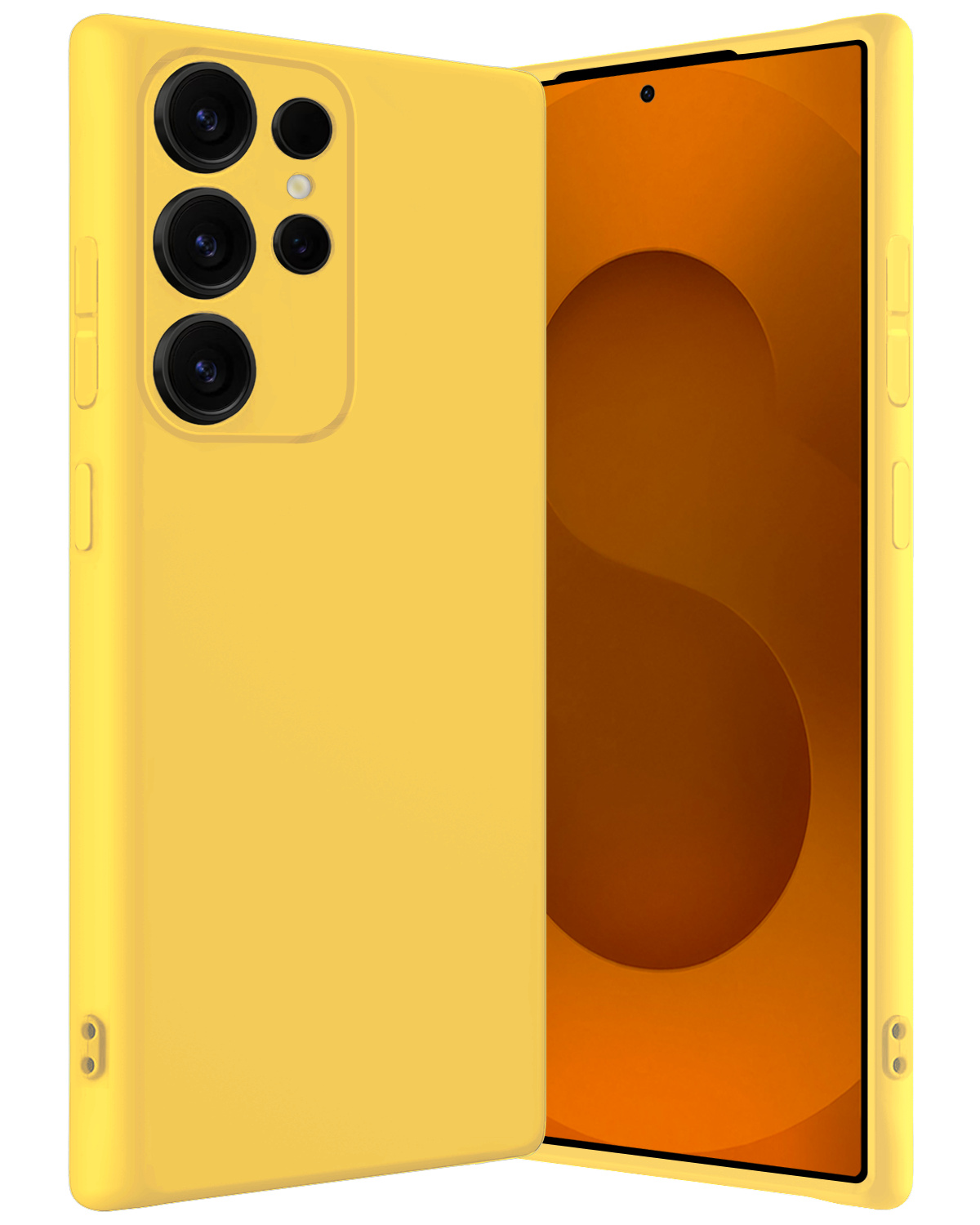 Nomfy Nomfy Samsung Galaxy S25 Ultra Hoesje Siliconen - Geel