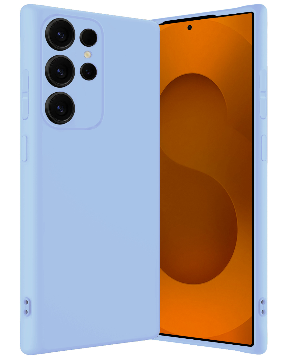 Nomfy Nomfy Samsung Galaxy S25 Ultra Hoesje Siliconen - Lichtblauw