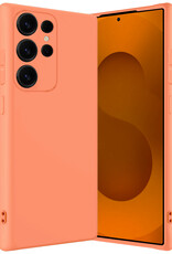 Nomfy Nomfy Samsung Galaxy S25 Ultra Hoesje Siliconen - Perzik