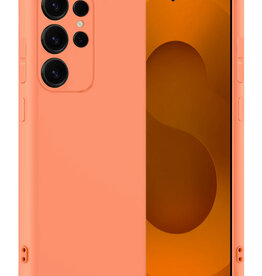 Nomfy Nomfy Samsung Galaxy S25 Ultra Hoesje Siliconen - Perzik