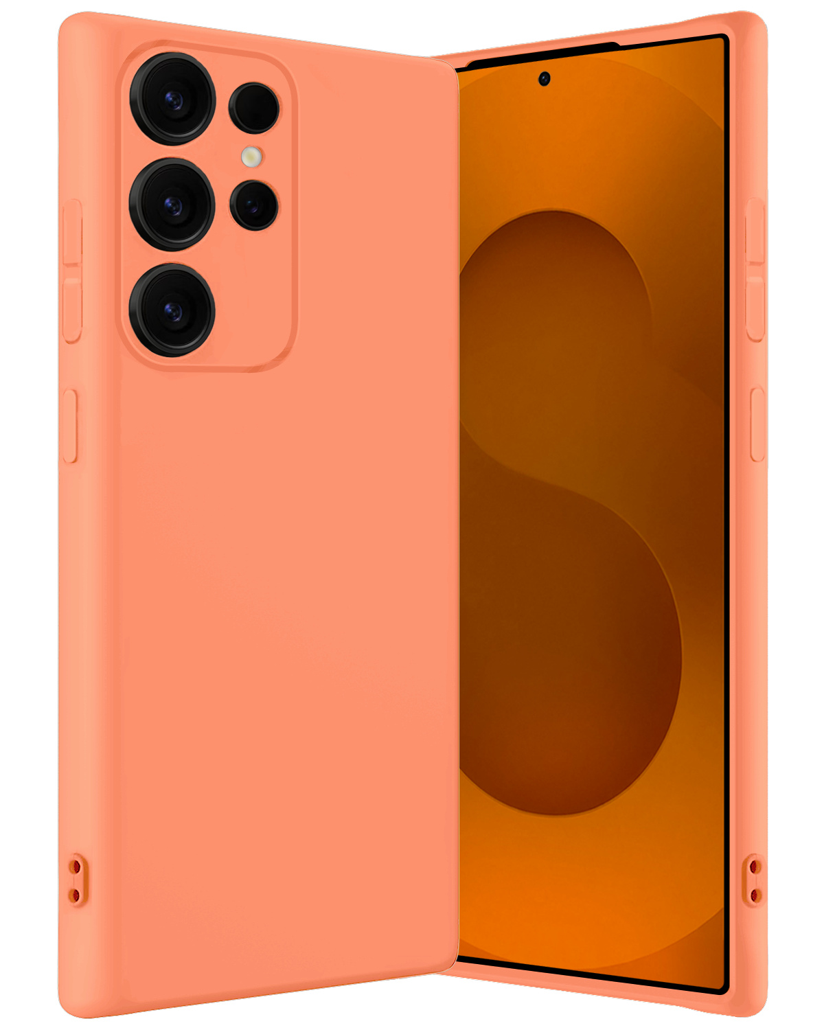 Nomfy Nomfy Samsung Galaxy S25 Ultra Hoesje Siliconen - Perzik