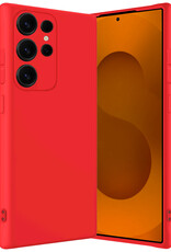 Nomfy Nomfy Samsung Galaxy S25 Ultra Hoesje Siliconen - Rood