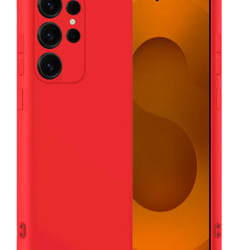 Nomfy Nomfy Samsung Galaxy S25 Ultra Hoesje Siliconen - Rood