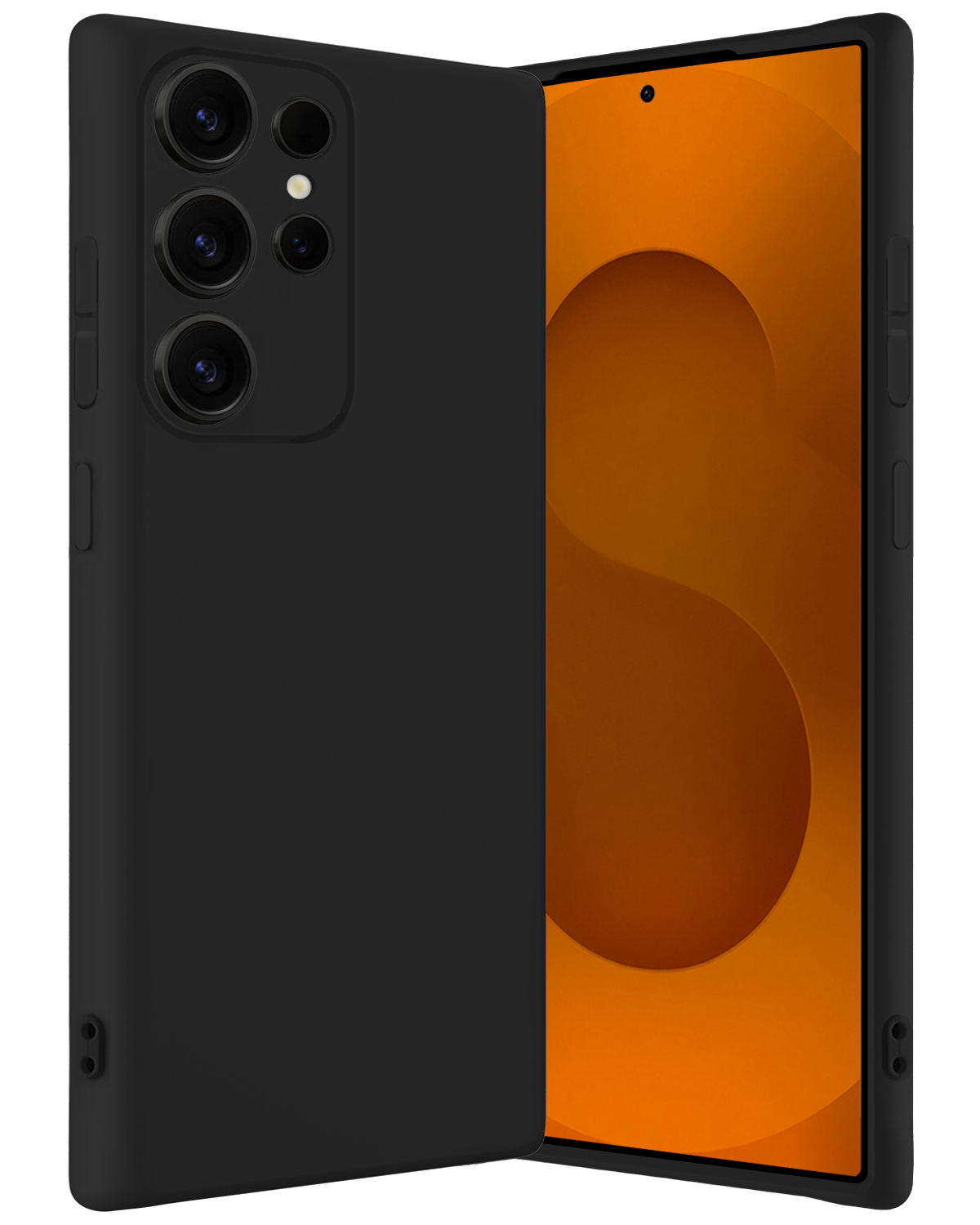 Nomfy Nomfy Samsung Galaxy S25 Ultra Hoesje Siliconen - Zwart