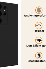 Nomfy Nomfy Samsung Galaxy S25 Ultra Hoesje Siliconen - Zwart - 2 PACK