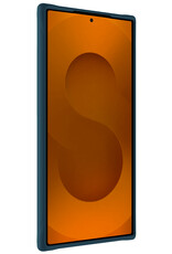 Nomfy Nomfy Samsung Galaxy S25 Ultra Hoesje Siliconen Met 2x Screenprotector - Donkerblauw
