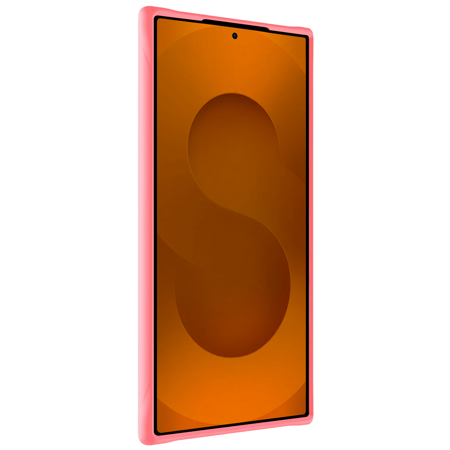 Nomfy Nomfy Samsung Galaxy S25 Ultra Hoesje Siliconen Met 2x Screenprotector - Lichtroze