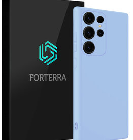 Forterra Forterra Samsung Galaxy S25 Ultra Hoesje Siliconen - Lichtblauw