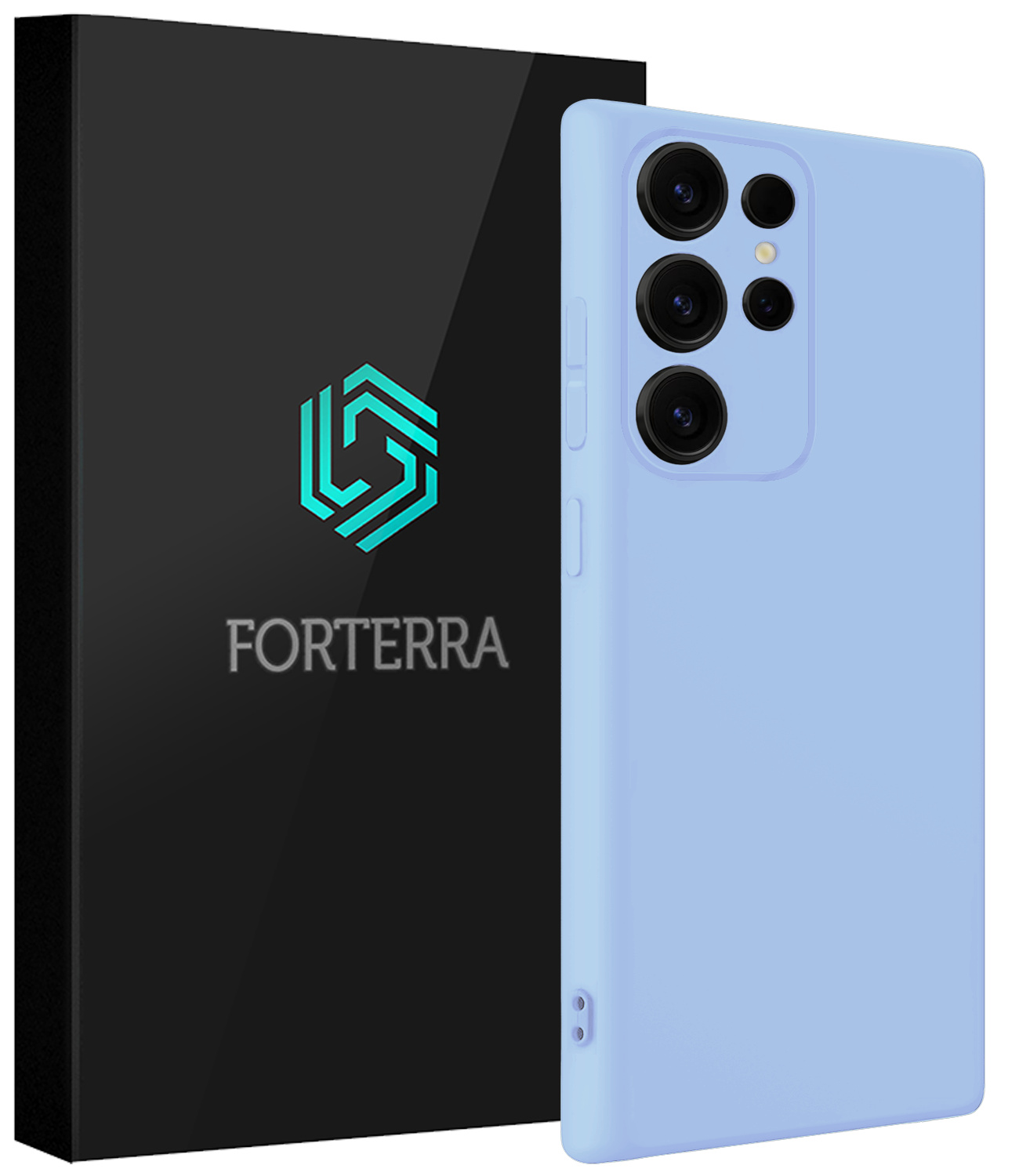 Forterra Forterra Samsung Galaxy S25 Ultra Hoesje Siliconen - Lichtblauw