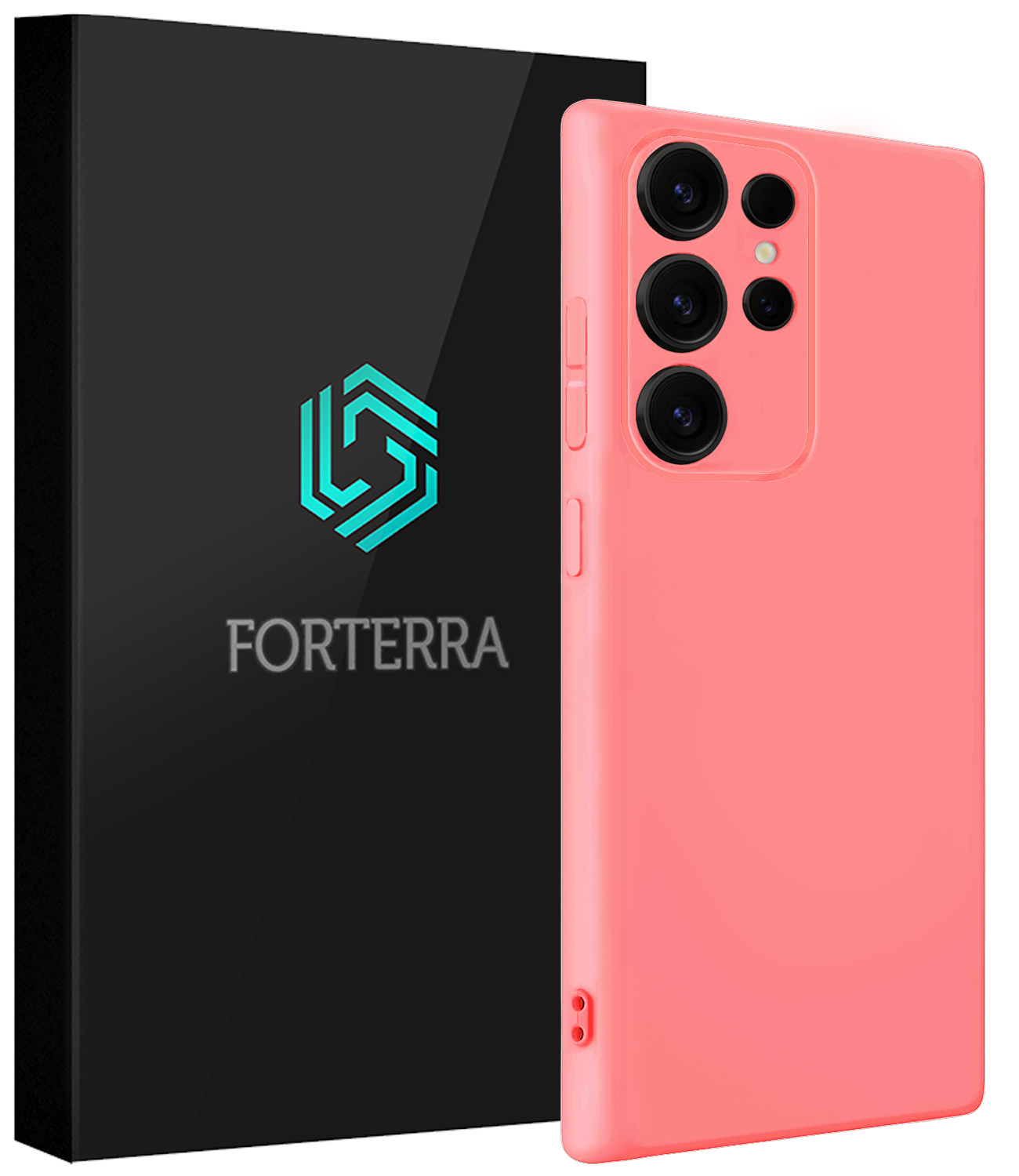 Forterra Forterra Samsung Galaxy S25 Ultra Hoesje Siliconen - Lichtroze