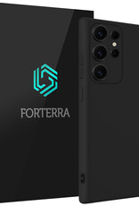 Forterra Forterra Samsung Galaxy S25 Ultra Hoesje Siliconen - Zwart