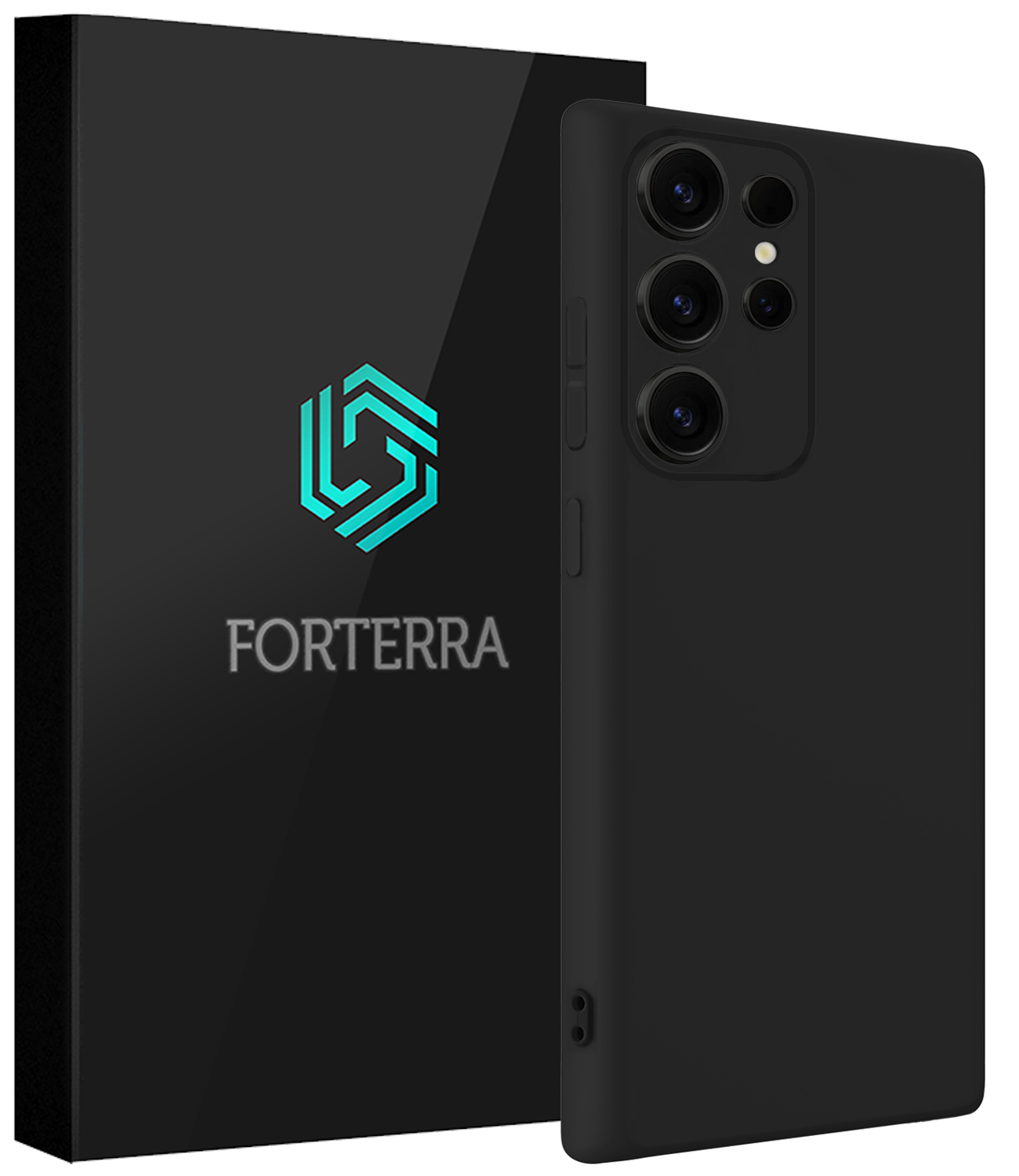 Forterra Forterra Samsung Galaxy S25 Ultra Hoesje Siliconen - Zwart