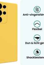 Forterra Forterra Samsung Galaxy S25 Ultra Hoesje Siliconen - Geel - 2 PACK