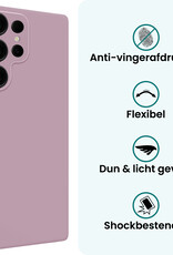 Forterra Forterra Samsung Galaxy S25 Ultra Hoesje Siliconen Met Screenprotector - Lila
