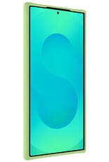 Forterra Forterra Samsung Galaxy S25 Ultra Hoesje Siliconen Met 2x Screenprotector - Groen