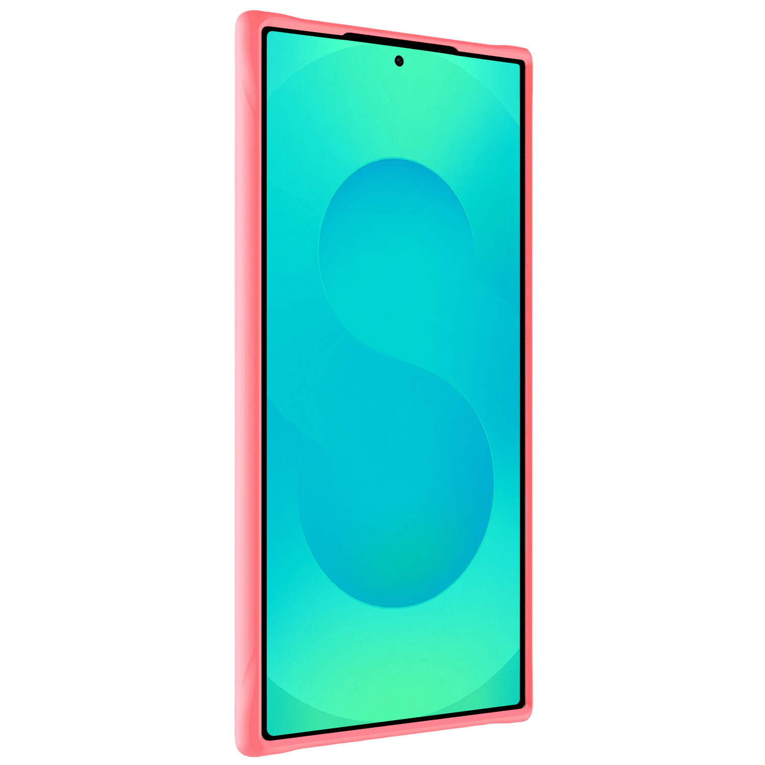 Forterra Forterra Samsung Galaxy S25 Ultra Hoesje Siliconen Met 2x Screenprotector - Lichtroze