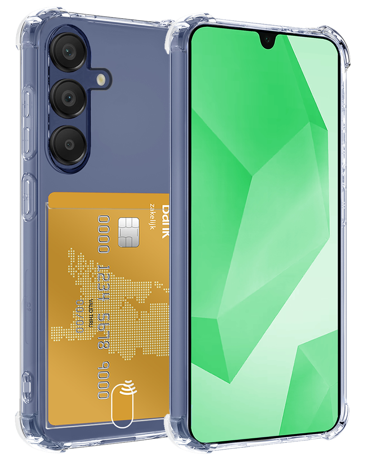 BASEY. Hoes Geschikt voor Samsung A16 Hoesje Shock Proof Case Hoes - Hoesje Geschikt voor Samsung Galaxy A16 Hoes Cover Shockproof - Transparant