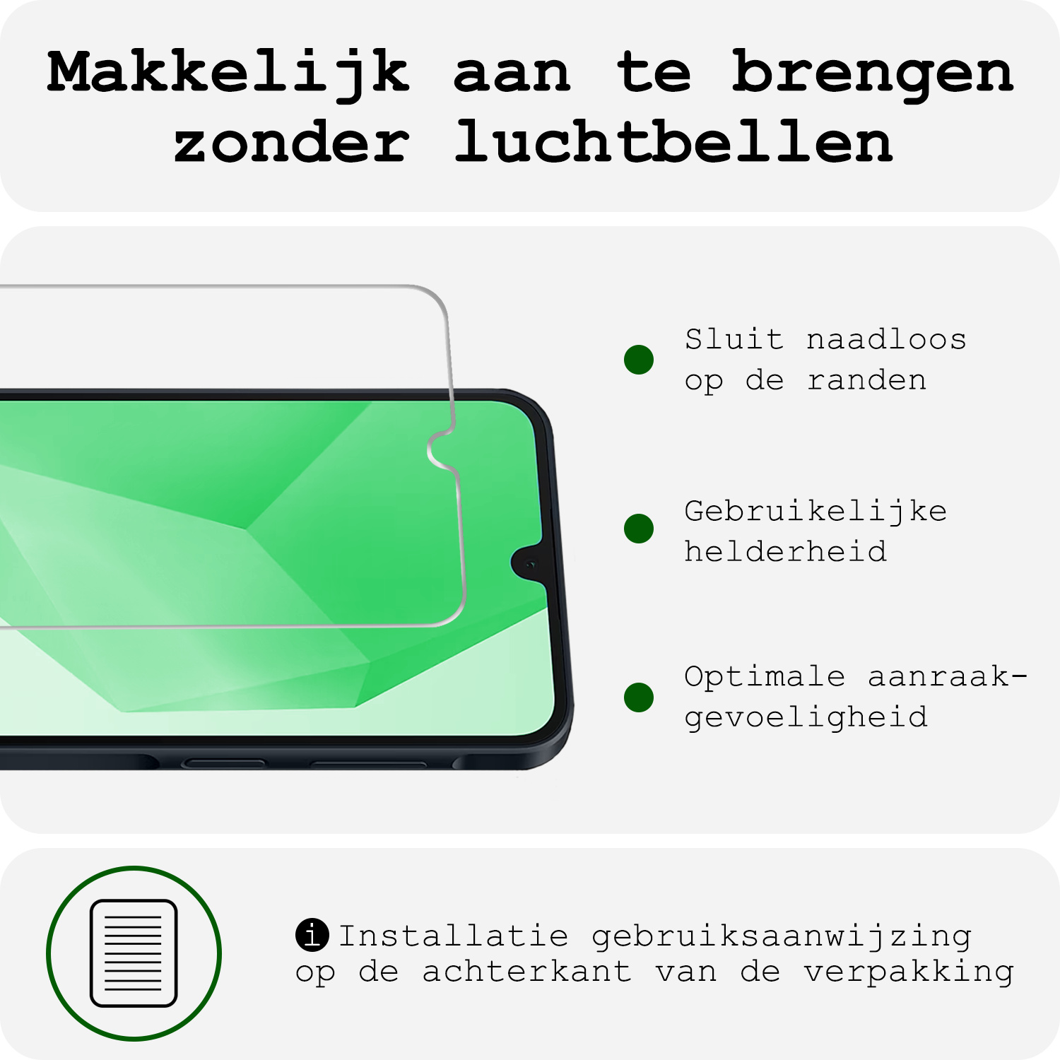 BASEY. Hoes Geschikt voor Samsung A16 Hoesje Shock Proof Case Hoes Met 2x Screenprotector - Hoesje Geschikt voor Samsung Galaxy A16 Hoes Cover Shockproof - Transparant