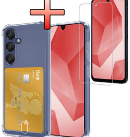 NoXx NoXx Samsung Galaxy A16 Hoesje Pashouder Met Screenprotector