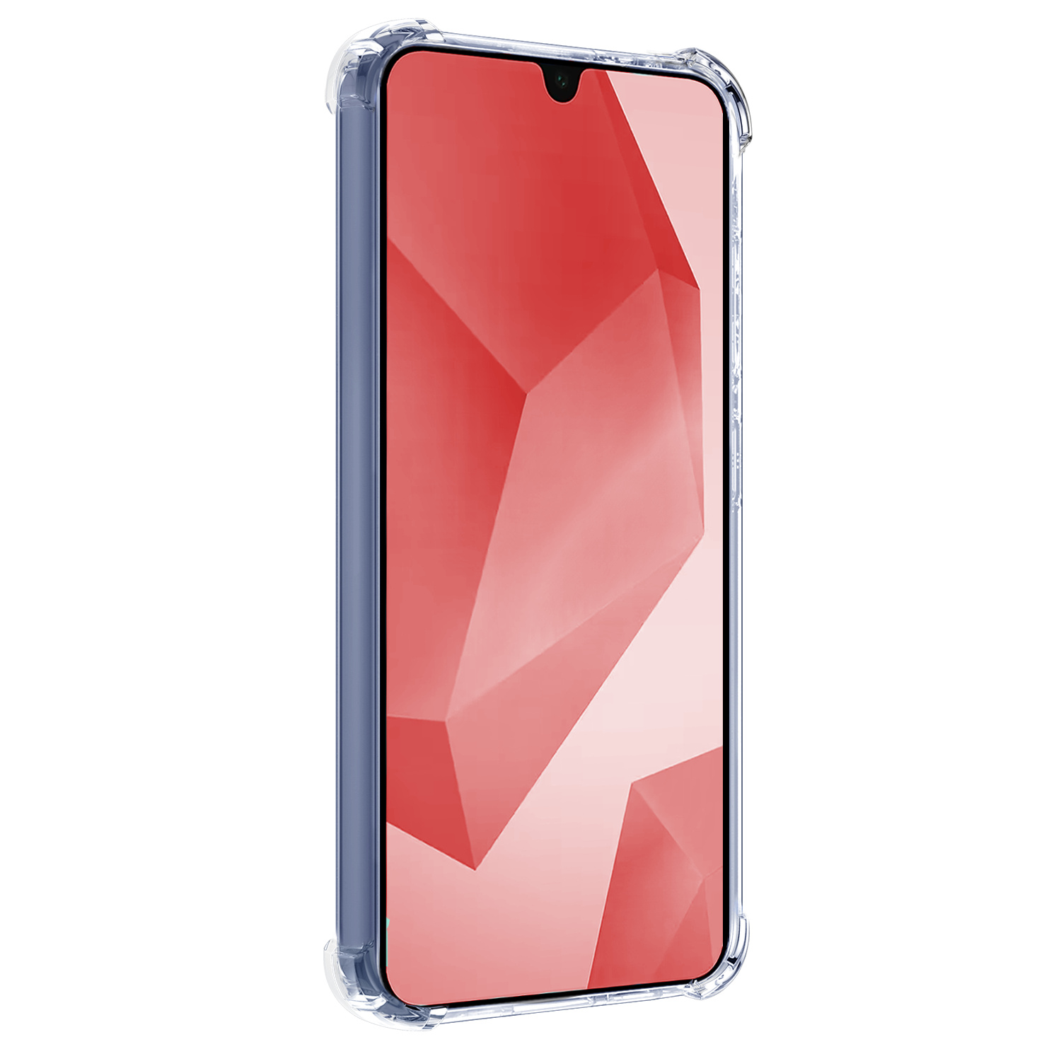NoXx Hoes Geschikt voor Samsung A16 Hoesje Pasjeshouder Cover Shock Proof Case Siliconen Hoes Met Kaarthouder Met 2x Screenprotector - Transparant